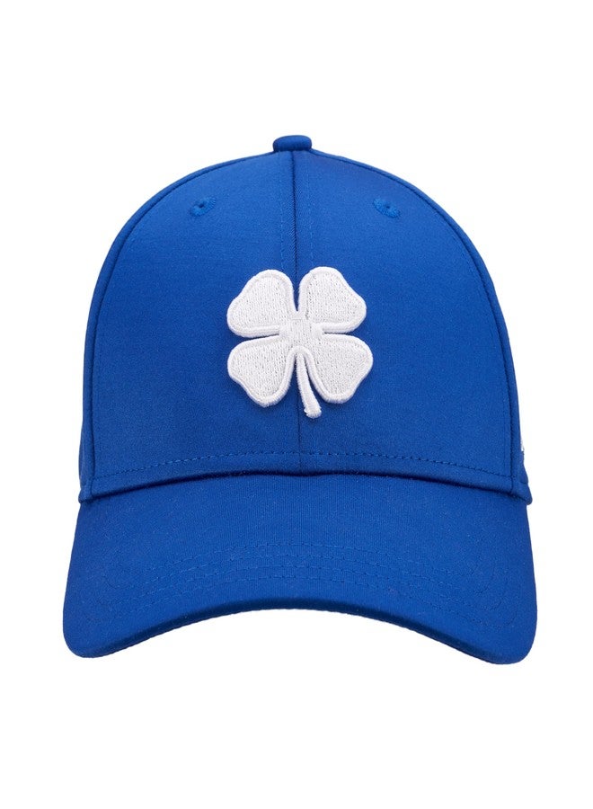 Black Clover Standard Premium 154 Hat, Royal Hat/3D White Clover - Image 1